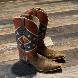 Roper Rebel Flag Cowboy Boots